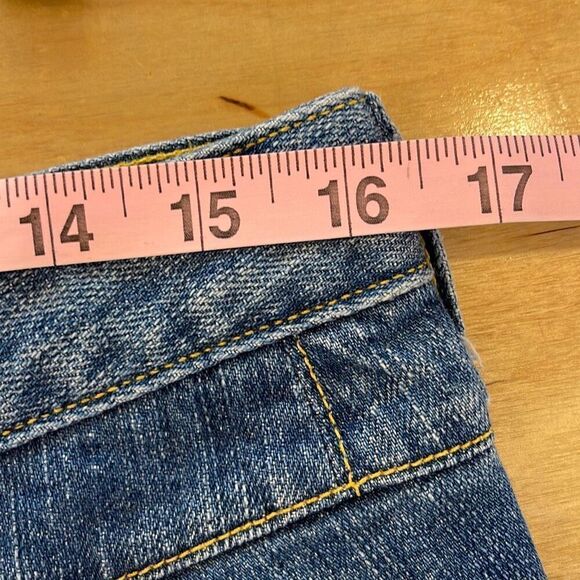 Paper Denim & Cloth Blue Denim Mini Skirt 30 Medium 10 Anthropologie Brand - Picture 7 of 8